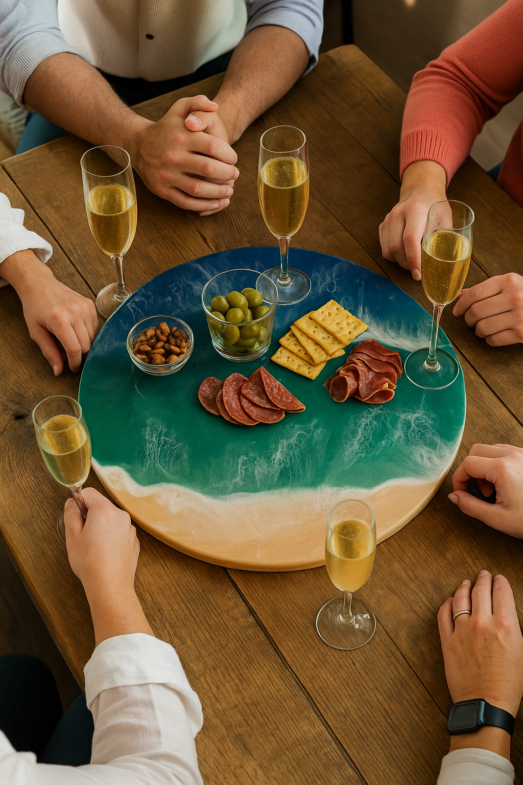 SeaWhirl Lazy Susan – Bamboo Edition