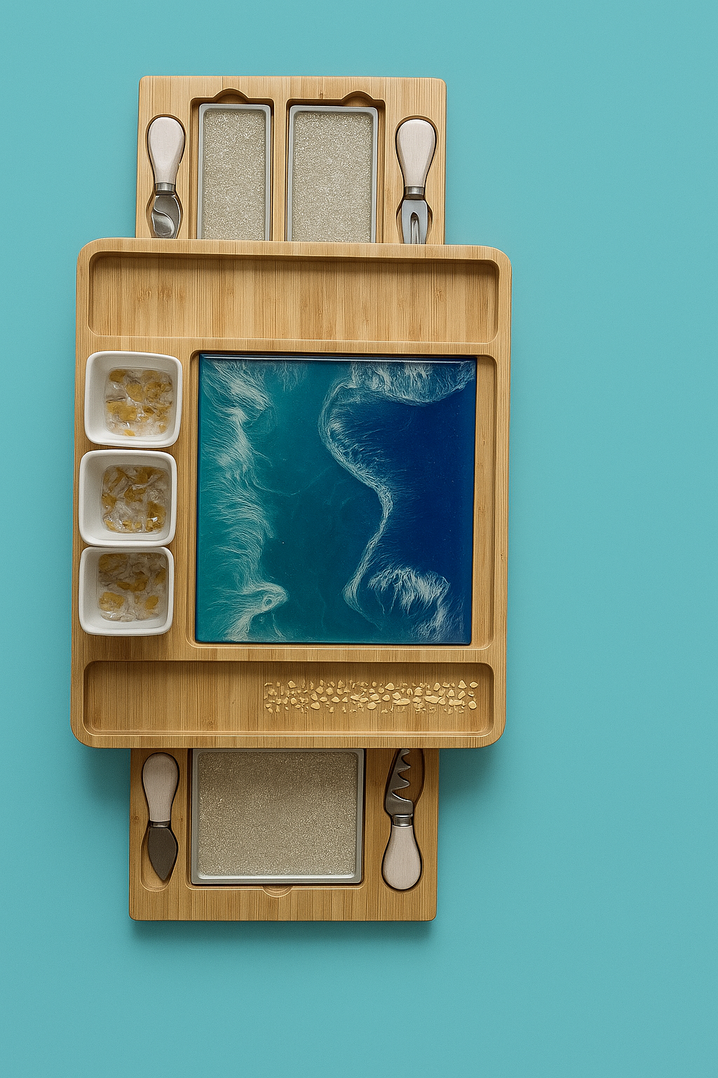 The Coastal Host — Expandable Cheese & Charcuterie Board