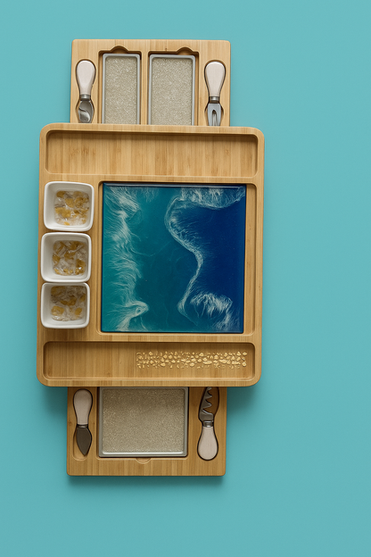 The Coastal Host — Expandable Cheese & Charcuterie Board