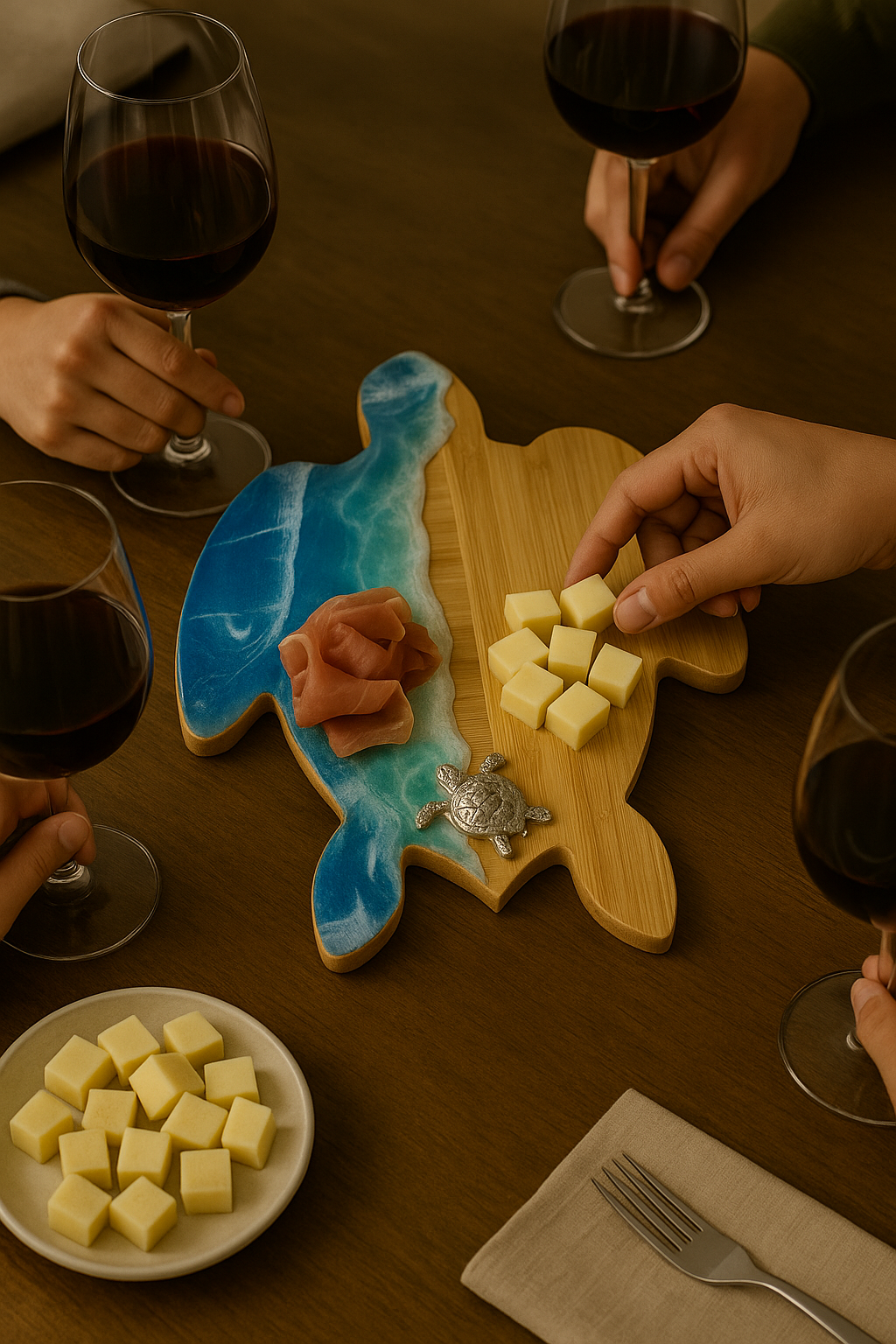 Turtle Cheeseboard – Bamboo + Resin