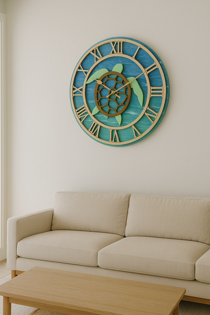 Coastal Timepieces – 18” Resin Wall Clocks