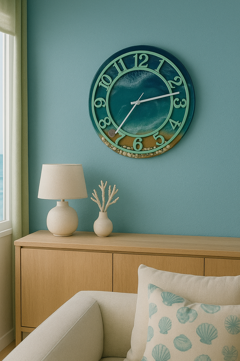 Seaside Wall Clock