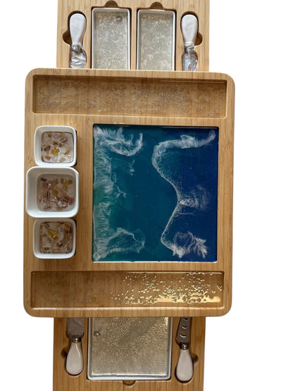 The Coastal Host — Expandable Cheese & Charcuterie Board