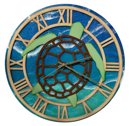Coastal Timepieces – 18” Resin Wall Clocks