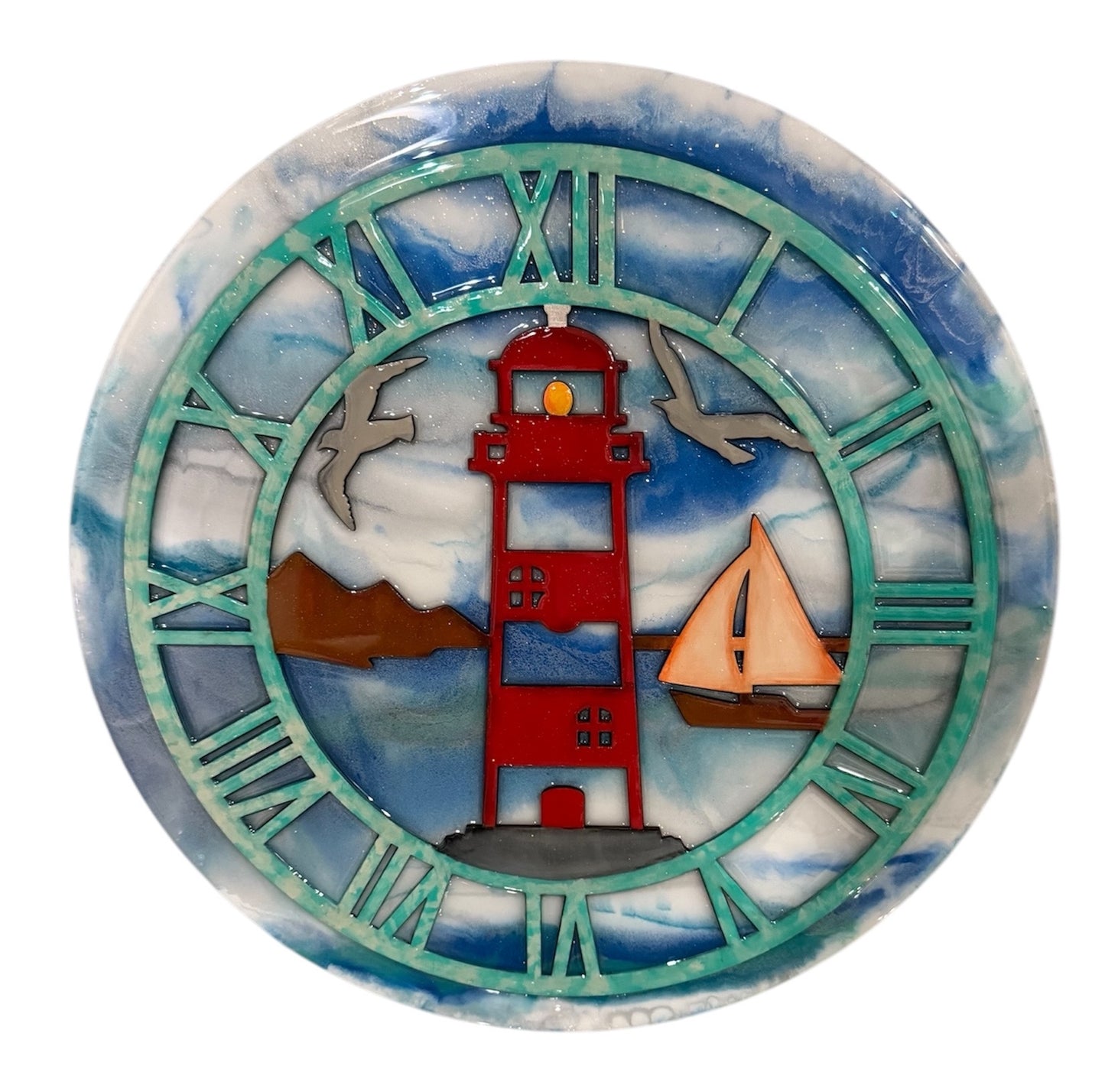 Coastal Timepieces – 18” Resin Wall Clocks