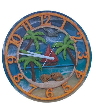 Coastal Timepieces – 18” Resin Wall Clocks