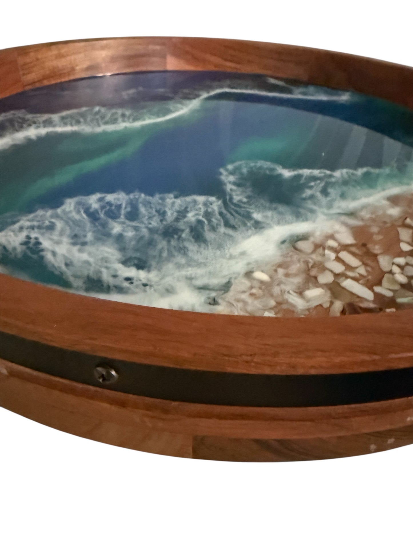 Ocean Breeze Lazy Susan – 18 Acacia with Edges