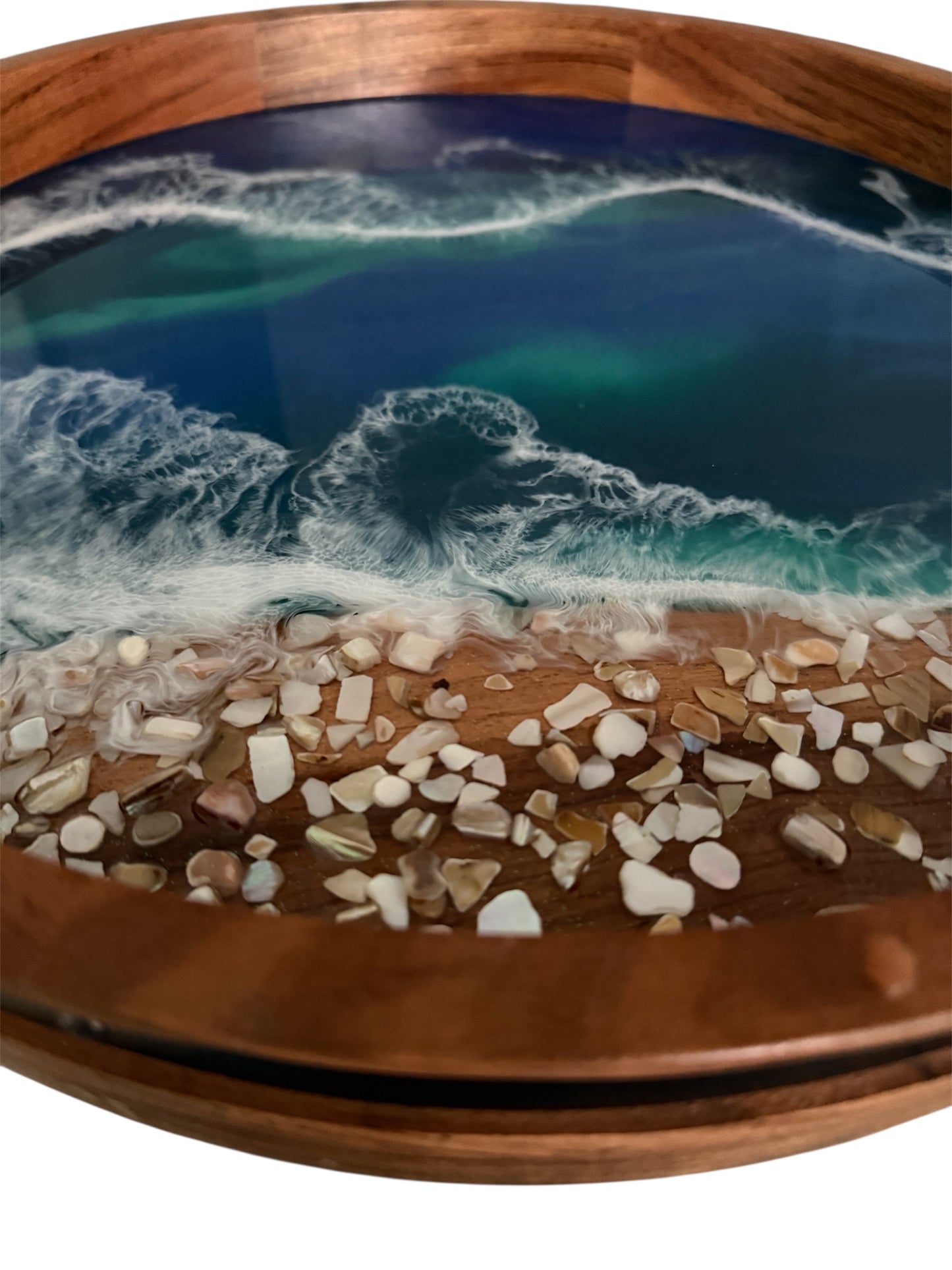 Ocean Breeze Lazy Susan – 18 Acacia with Edges